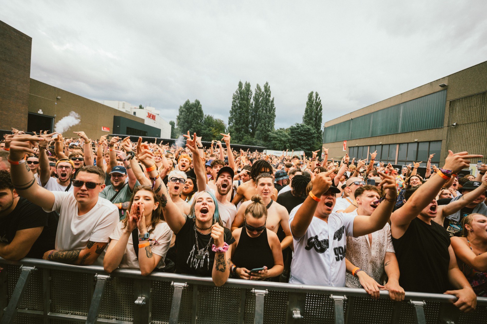 Daytime open-air crowd